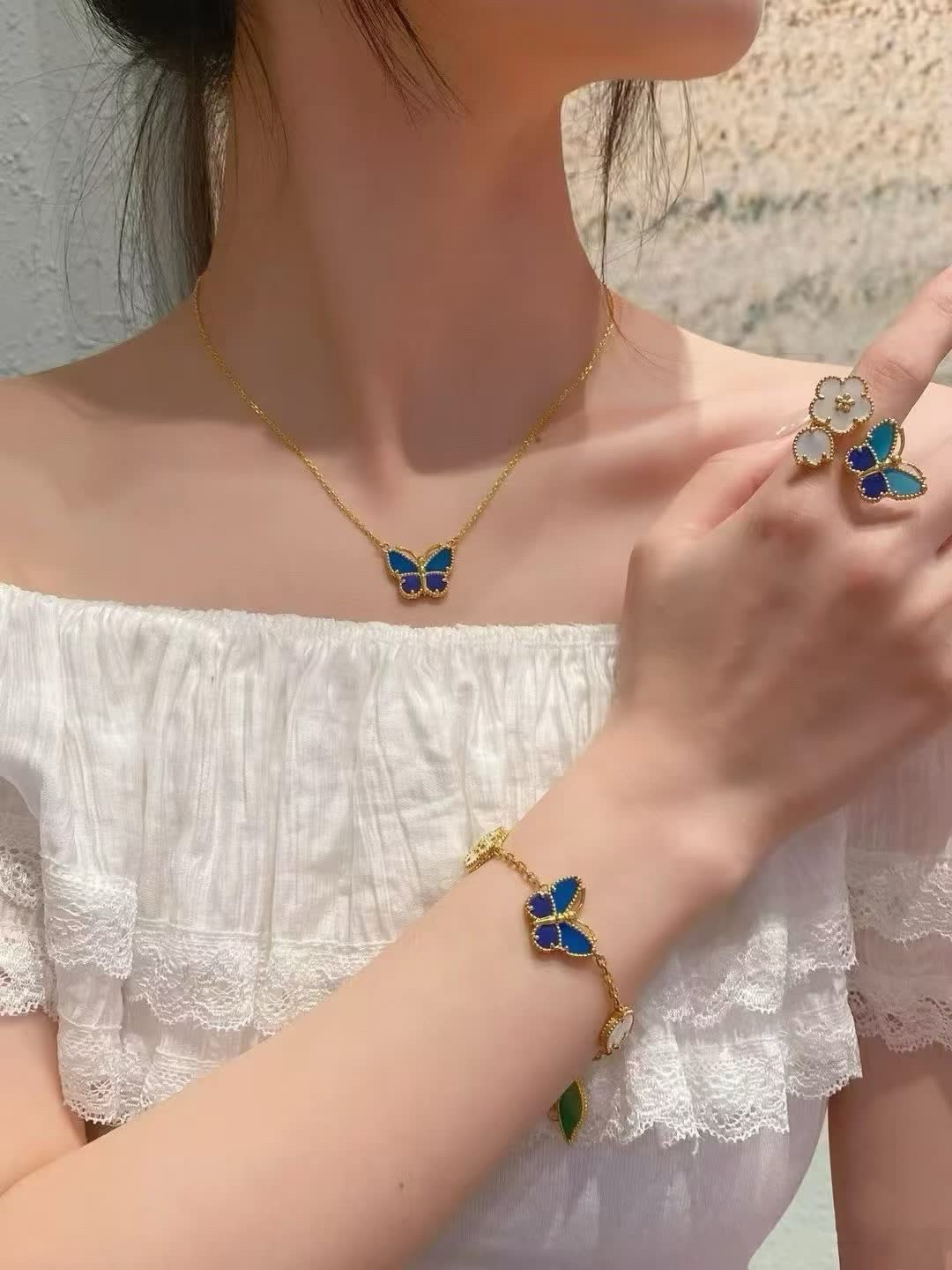 Van Cleef & Arpels Butterfly Pendant Necklace